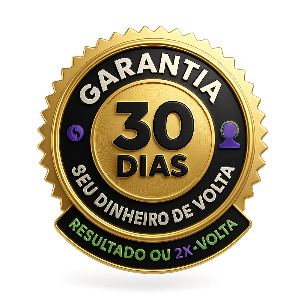 Garantia 30 Dias - Seu dinheiro de volta